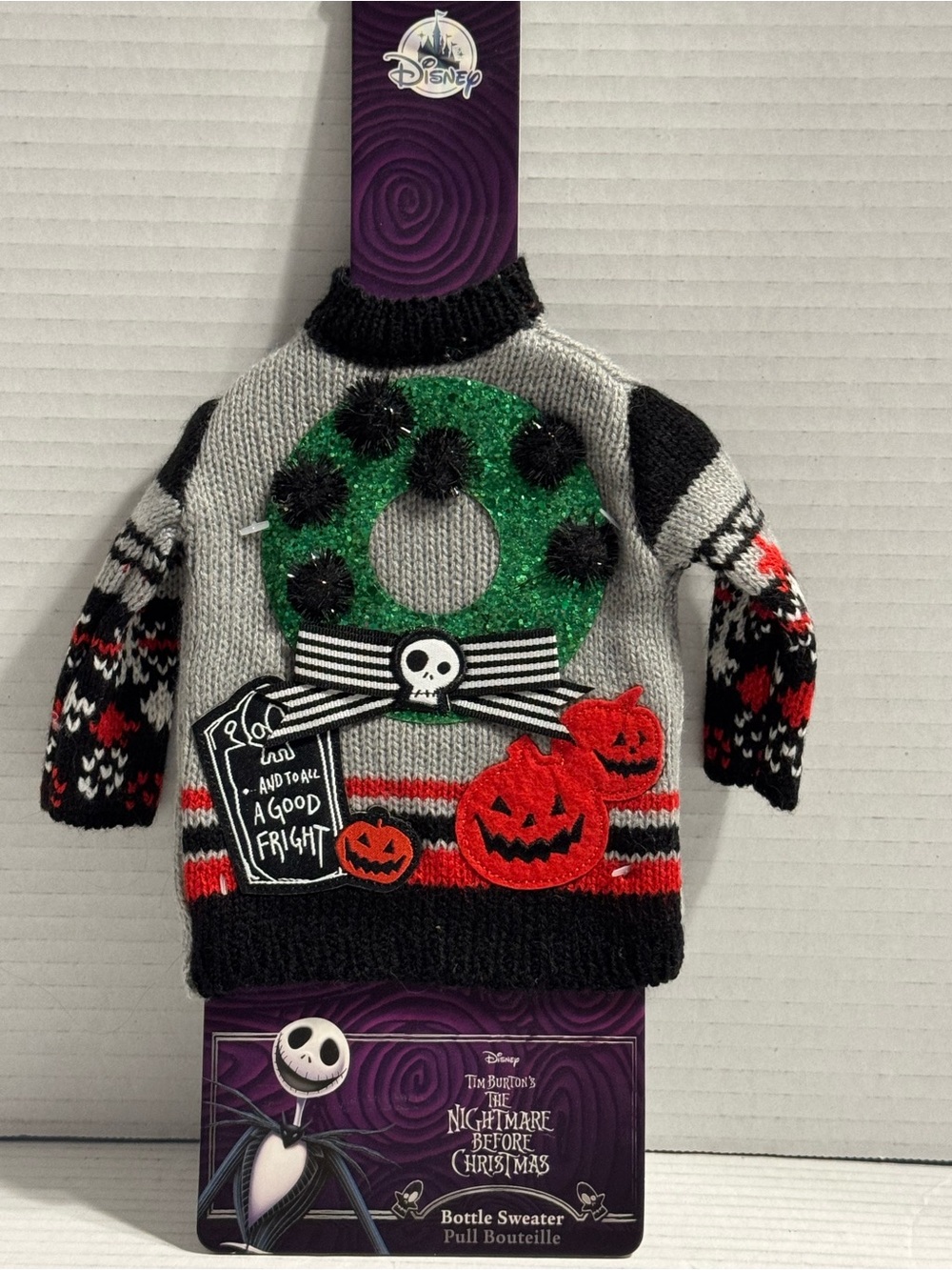 The Nightmare Before Christmas Bottle Sweater